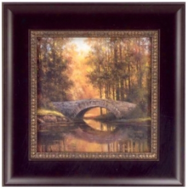 Tranquil Crossing Print 12" Square Wall Art (j4169)