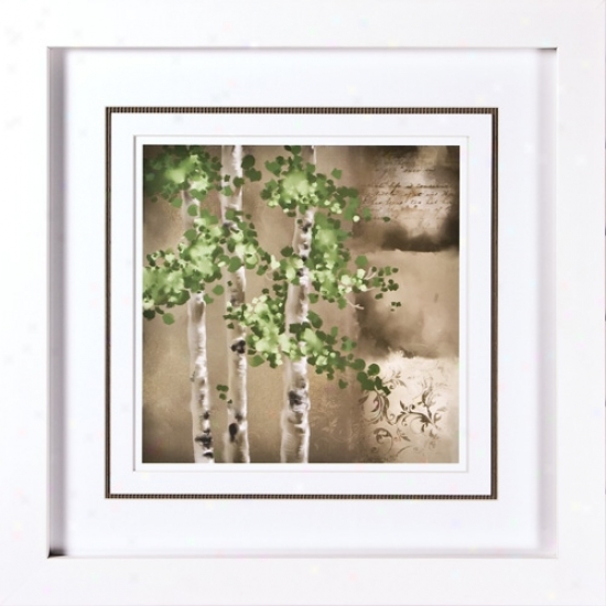Transitional I Print Under Glass 21 1/4" Square Wall Art (h1927)