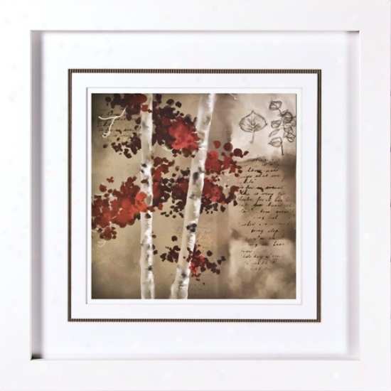 Transitional Ii Print Under Glass 21 1/4" Square Wall Art (h1928)