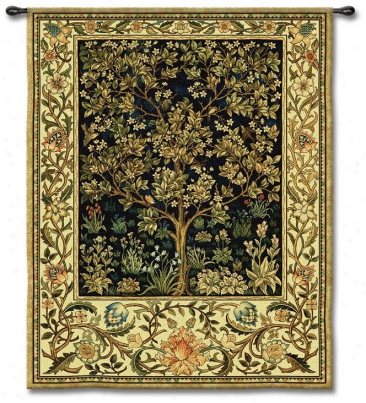 Tree Alive 71" High Wall Tapestry (j8656)