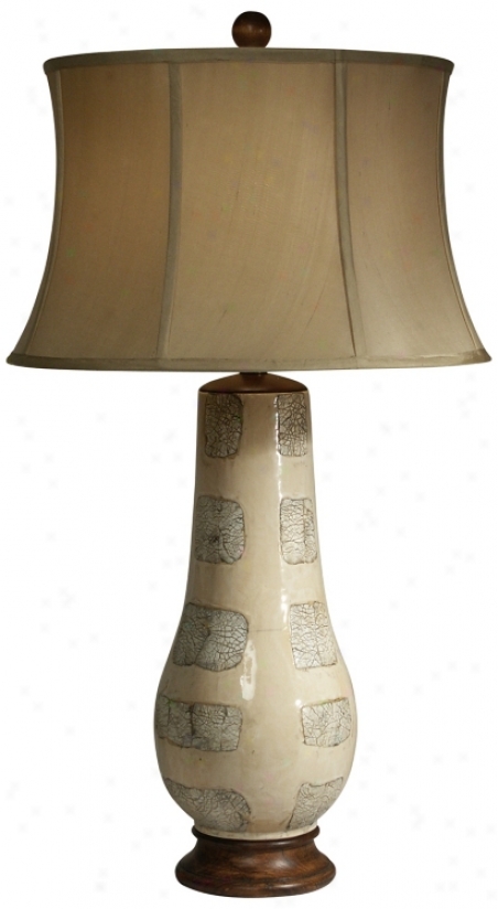 Trees In Winter Ceramic Vase Table Lamp By The Natural Ligyt (f9384)