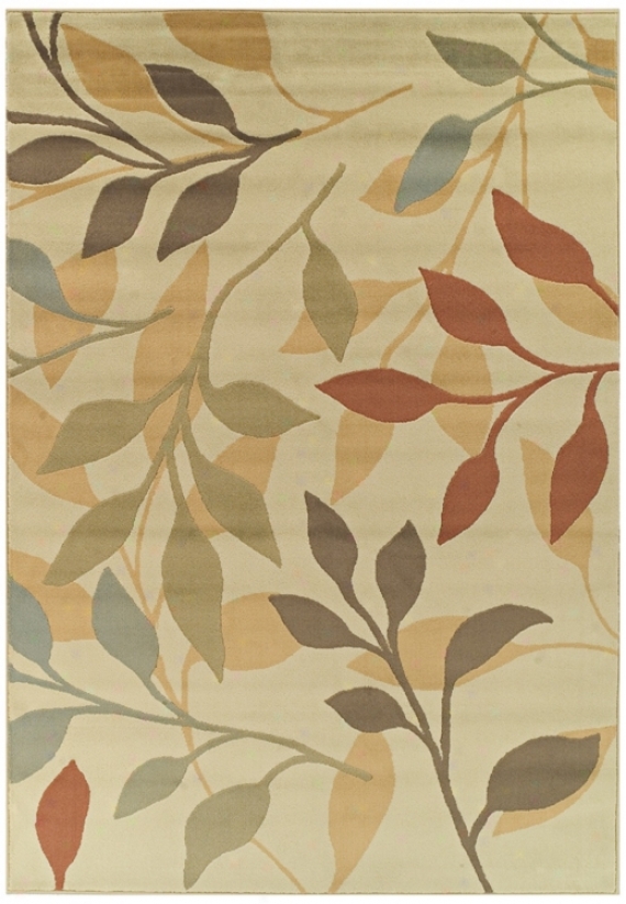 Tremont Collectoon Leaflets Ivory Area Rug (n4311)