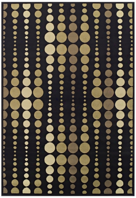 Tremont Collectikn Strands Black Area Rug (n5664)