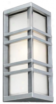 Trestle Architectutal Silver 13 1/4" Oppressive Outdoor Wall Light (h4509)