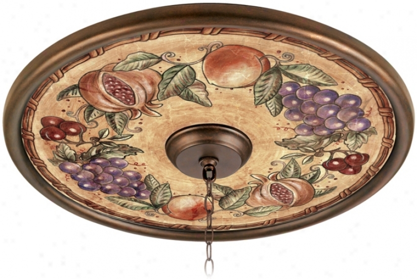 Tuscan Fruit 24" Giclee Bronze Ceiling Medallion (02777-h8822)