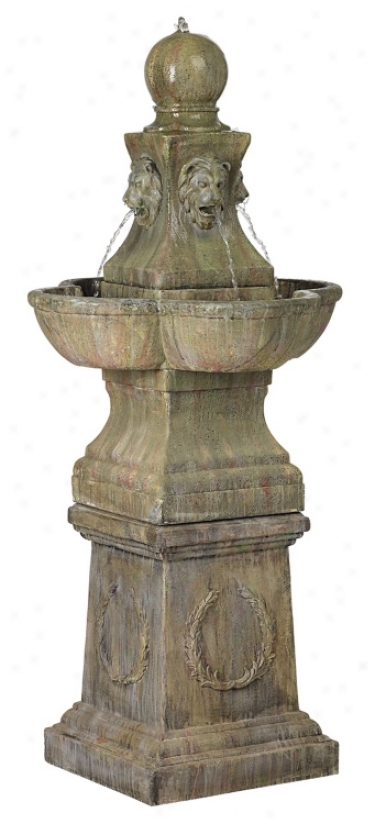 Tuscan Garden Pedestal Outdoor Fountain (60920)