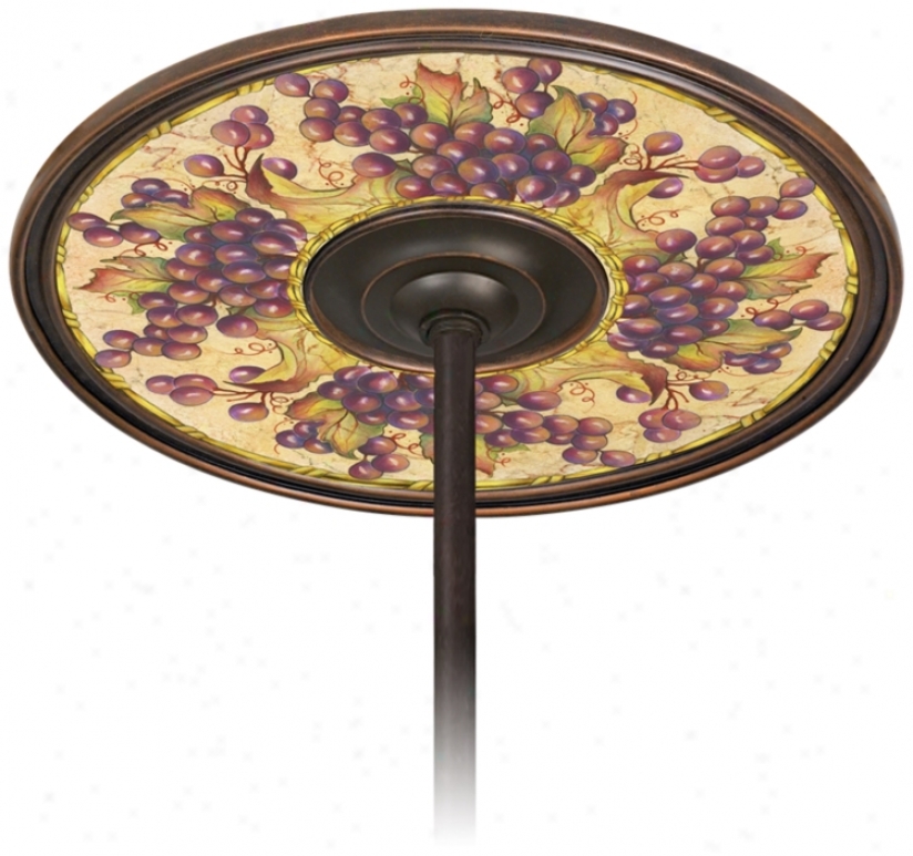 Tuscan Grapes 6 1/2" Opening Bronze Ceiling Fan Medallion (h3293-h8871)