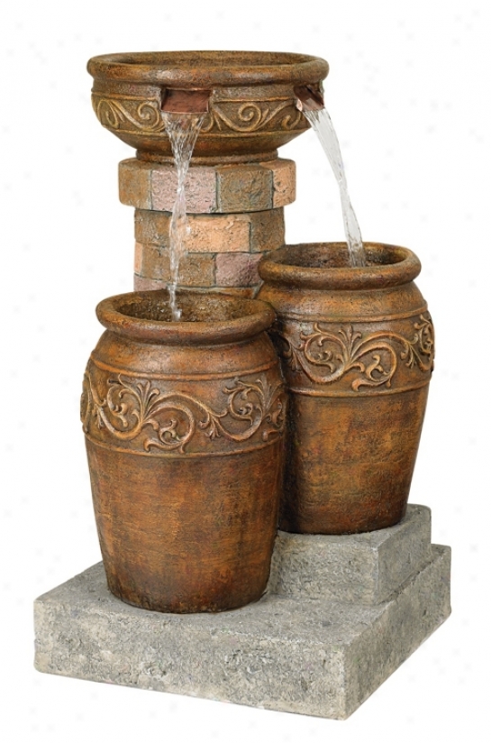 Tuscan Patio Floor Fountain (55499)