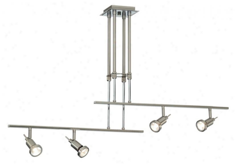 Two Rail Adjustable 4-light Ceiling Fixture (k6811)