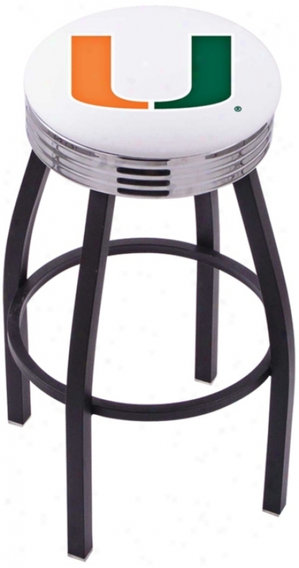 University Of Miami Retro Counter Stool (t9057)