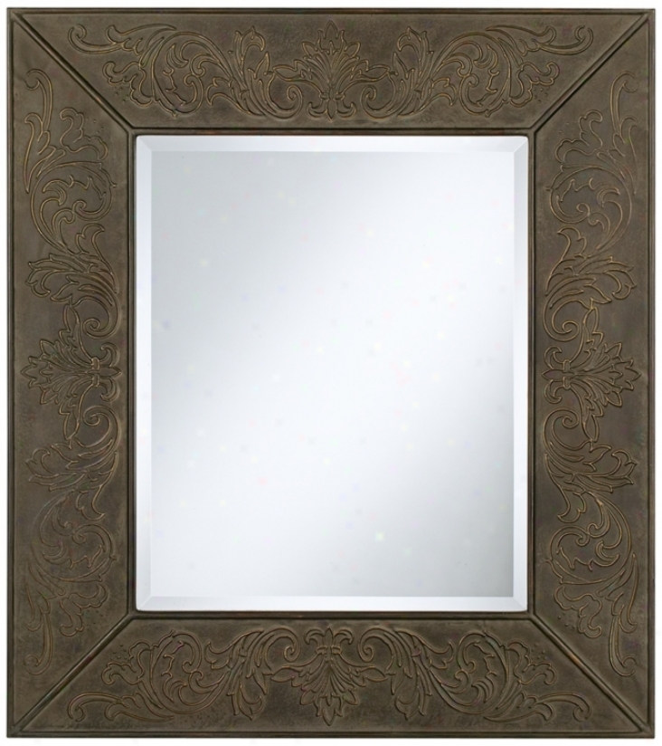 Uttermost Fleur De Lys Metal 34" High Wall Mirror (u0160)