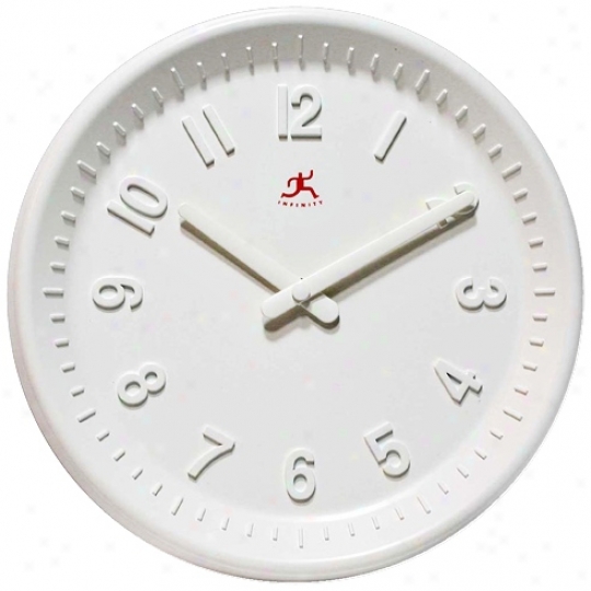 Vanilla 10" Wide Round Wall Clock (r6880)