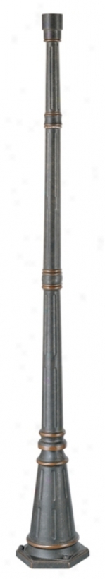 Veranda Bronze Finish Post And Cap Outdoor Base (32811)