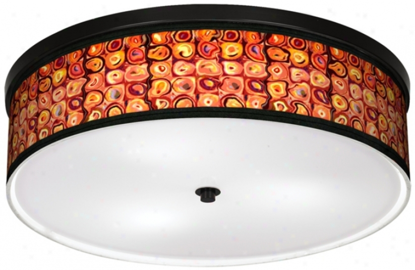 Vibrating Colors 20 1/4" Wide Cfl Bronze Ceiling Light (k2832-k8539)