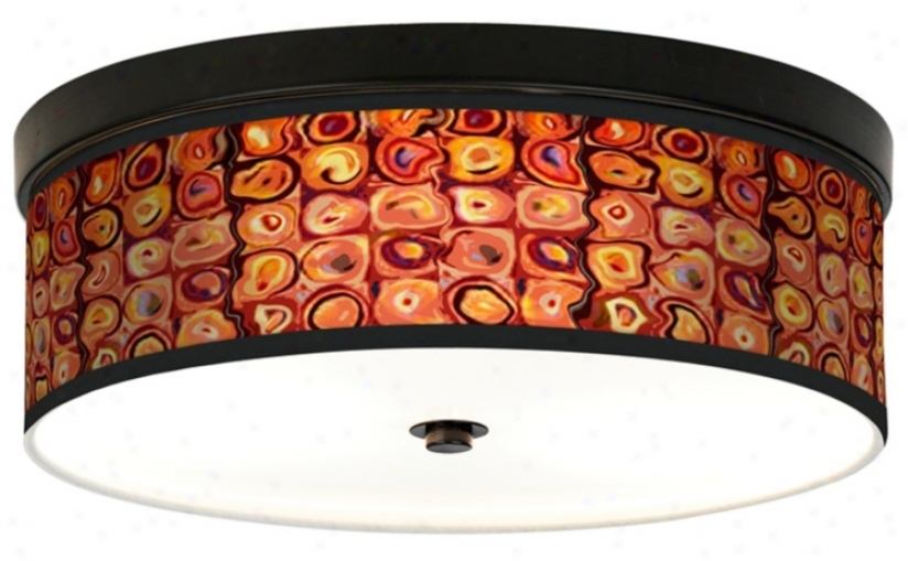 Vibrating Colors Giclee Energy Efficient Bronze Ceiling Light (h8795-j3733)