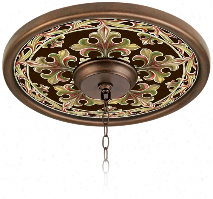 Villa Bronze 16" Wide Bronze Finish Ceiling Medallion (02975-h8826)