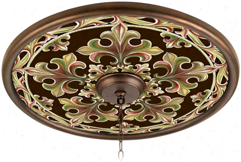 Villa Bronze 24" Giclee Bronze Ceiling Medallion (02777-h8821)