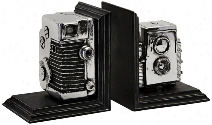 Vinyage Camera Bookends (n1295)