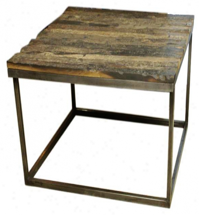 Vista Sabdnlasted Natural Wood End Table (p1144)