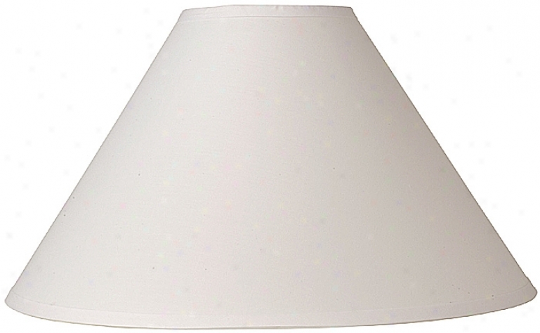 Voile Off  White Lamp Shade  6x19x12.25  (spider) (29762)
