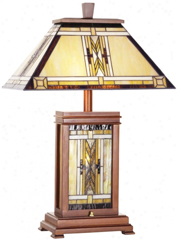 Walnut Mission Collection Table Lamp (29553)