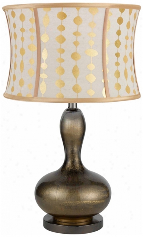 Walton Reverse Painted Glass Table Lamp (n4536)