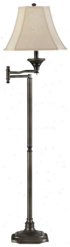 Wentworth Swing Arm Bronze Finish Floor Lamp (30070)