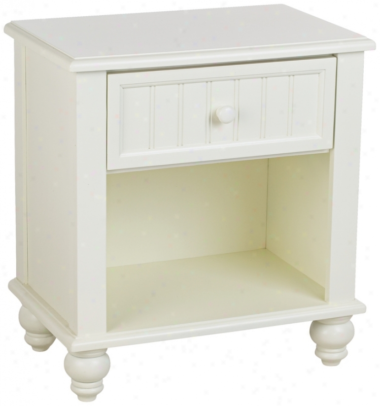 Westfield White Finish Wood Nightstand (h3410)