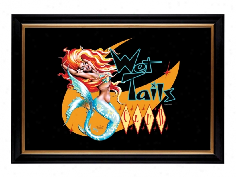 Rainy Tails I Mermaid Giclee 41 3/8" Wide Wall Art (33874-80384)