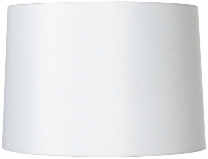 White Fabric Hardback Lamp Shade 15x16x11 (spider) (u8699)