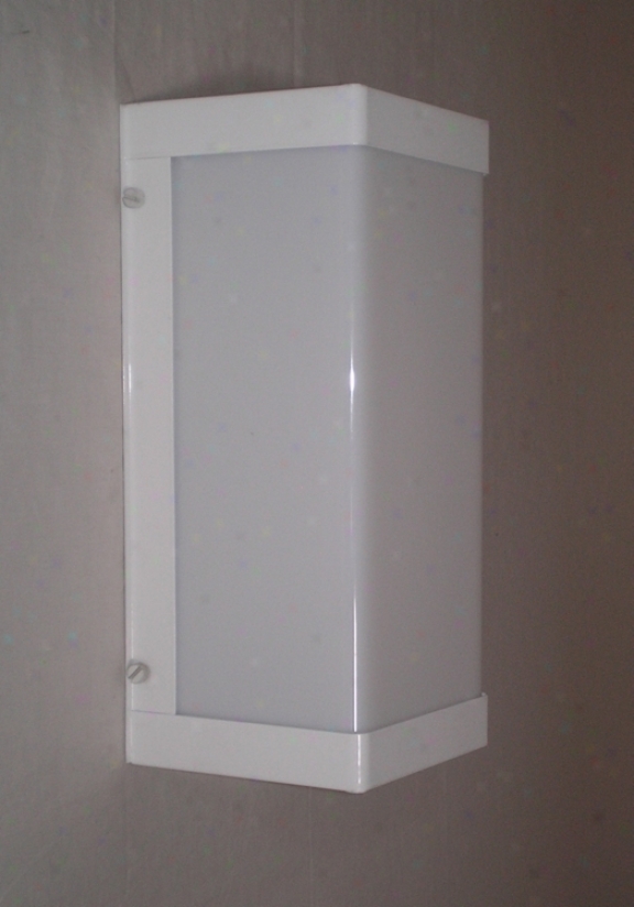 White Finish Energy Efficient 12" High Outdoor Wall Light (48773)