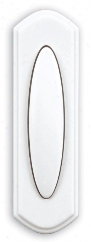 White End Surface Mount Wireless Doorbell Bjtton (k6442)