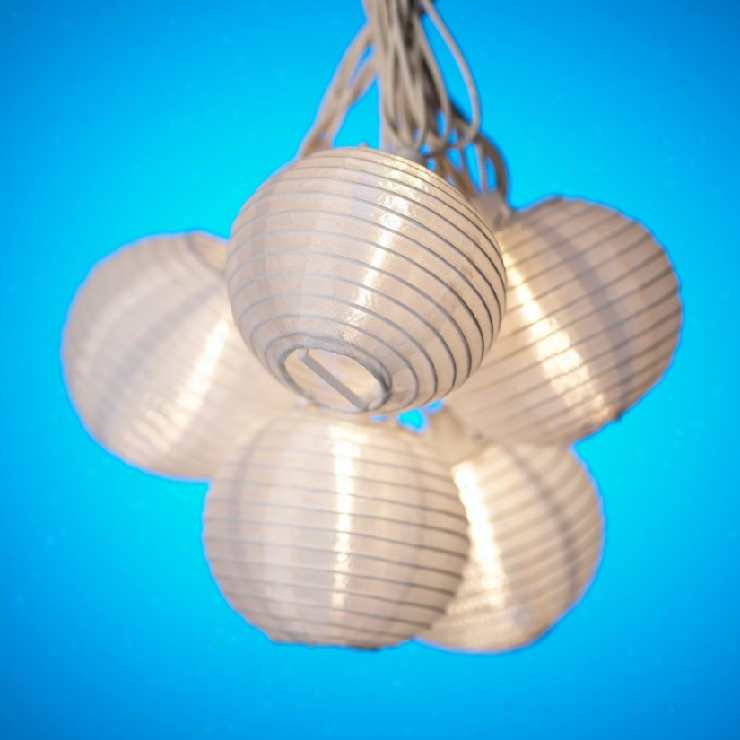 White Wall-~ Lantern String Party Lights (92715)