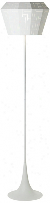 Happy Perforated Metal Shade Floor Lamp (t0054)