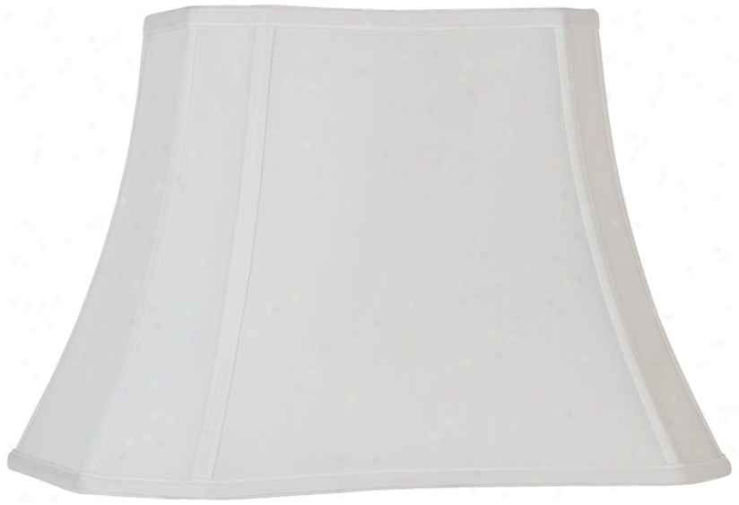 White Rectangle Cut Corner Shade (10x7)x(16x12)x11 (spider) (k9592)