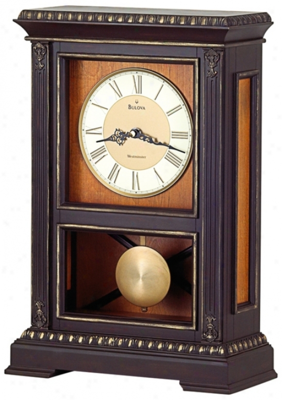 Whitmoree 18" High Westminster Melody Bulova Mantel Clock (v1922)