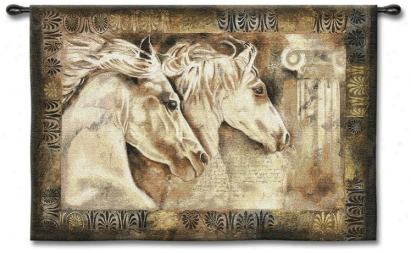 Wild Horses 53" Wide Wall Tapestry (j8653)