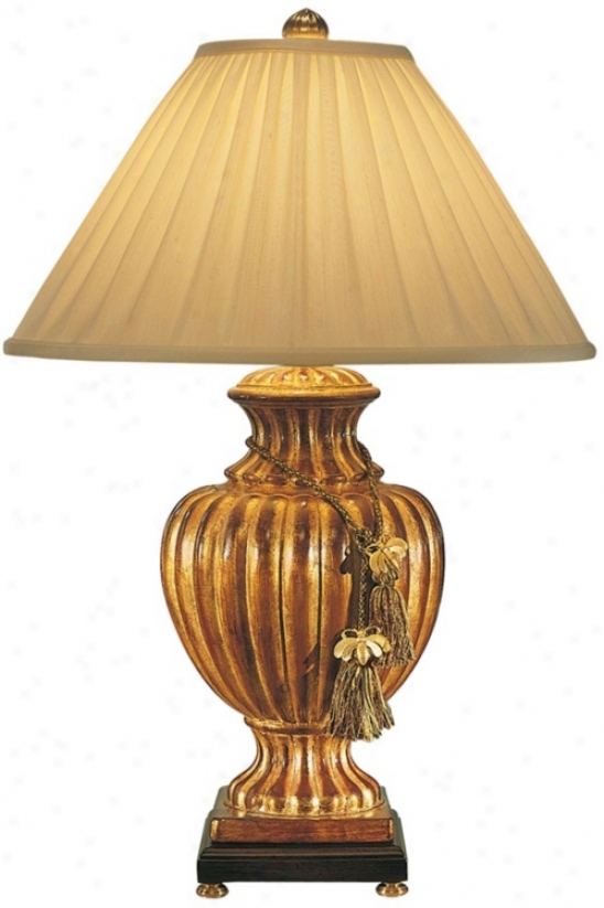 Wildwood Florentine Creamic Fluted Urn Bjffet Table Lamp (p4120)