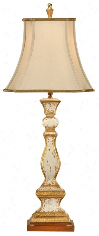 Wildwood Old Impaired Column Buffet Table Lamp (p4122)