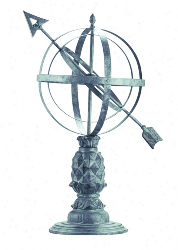 Williamsburg Verdigris Armillary Sphere Garden Statuary (60405)