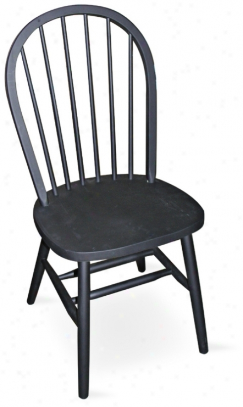 Windsor Black Accomplish 37 1/2" High Spindle Back Chair (u4233)