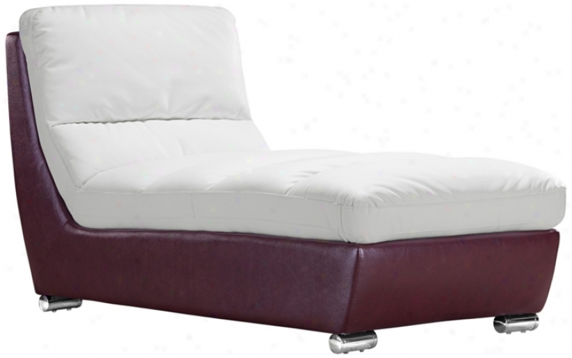 Zuo Bond White & Maroon Modular Chzise (t2653)