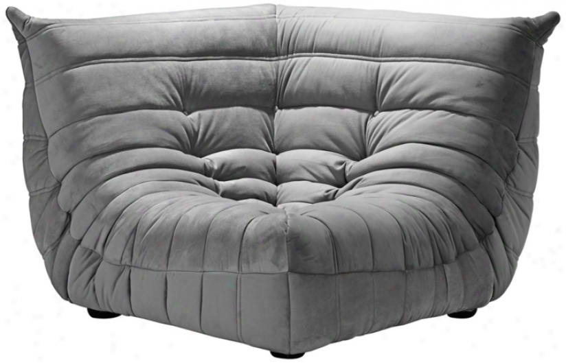 Zuo Circus Gray Sectional Corner Chair (t2673)