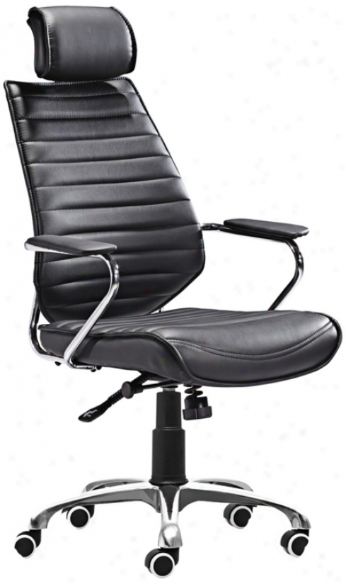 Zuo Enterprise Collection High Back Black Office Chair (v7450)