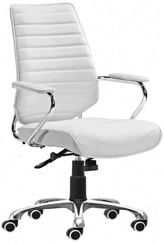 Zuo Enterprise Collection White Office Chair (v7457)