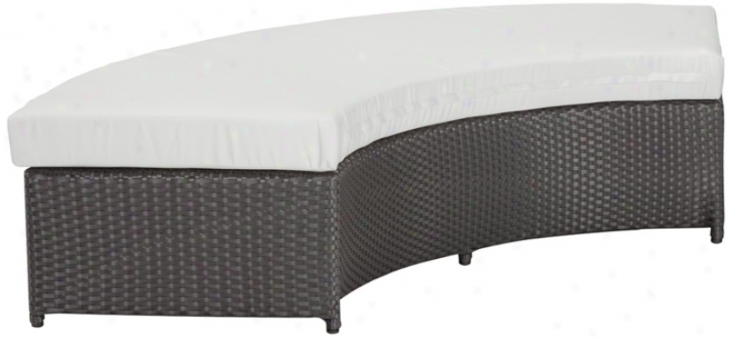 Zuo Ipanema 76 1/2" Wide Curved Outdoor Bench (r8253)