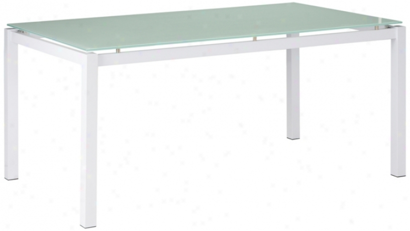 Zuo Liftoff White Dining Table (r8269)