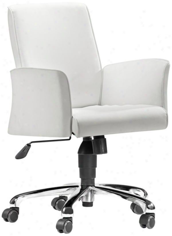 Zuo Metro White Office Chair (t2450)