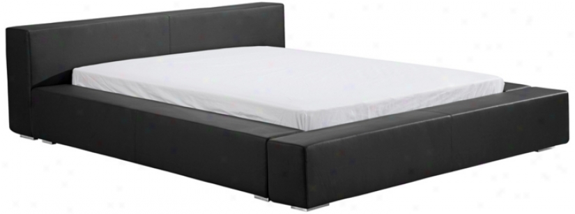 Zuo Modern Alpha Black Upholstered Platform Bed (queen) (v9196)