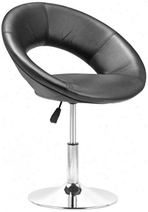Zuo Pluto Dark Leatherette Chair (t2601)